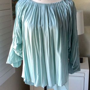 Sundance worn once boho top teal sz m